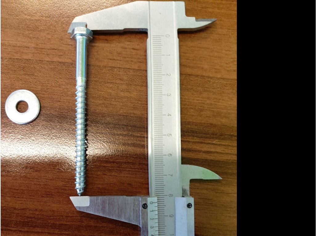 sada - vrut šestihran. hlava ZN 6x80 + podložka