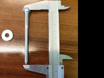 sada - vrut šestihran. hlava ZN 6x80 + podložka