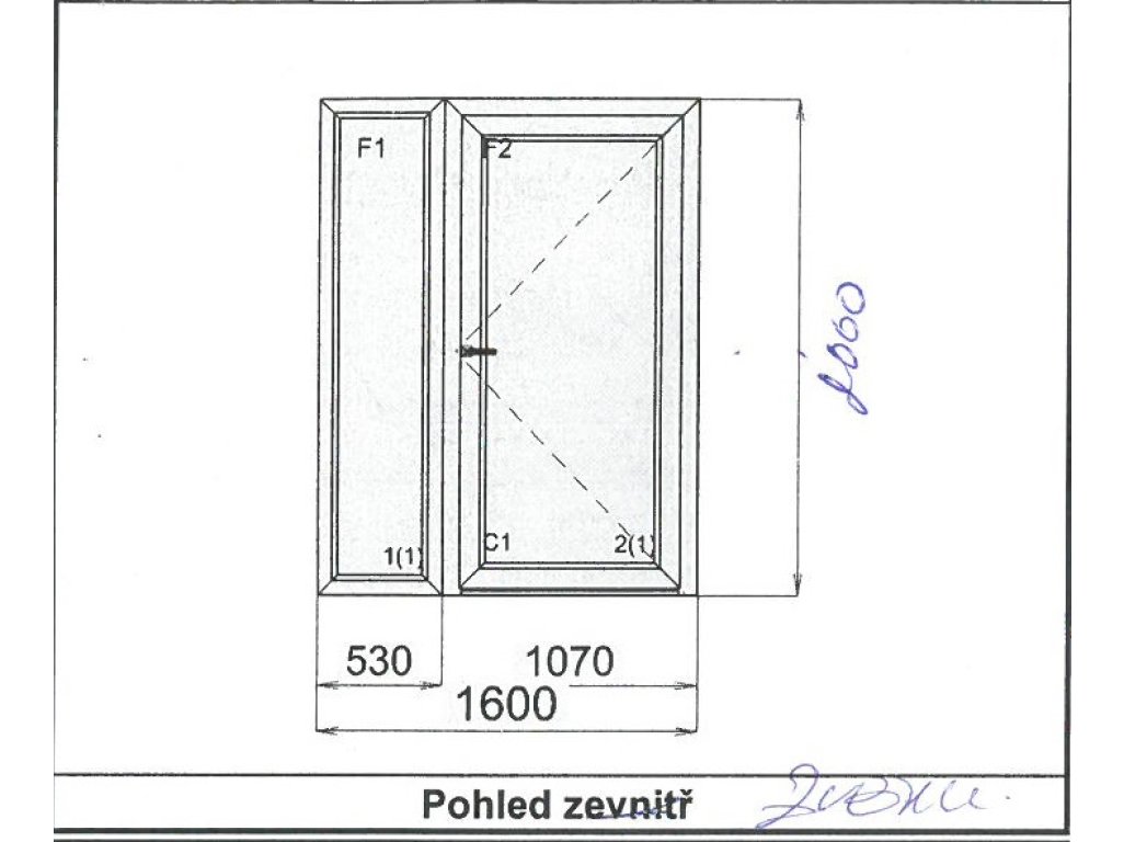 PVC vchodové dveře 1600x2000 mm