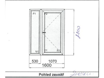 PVC vchodové dveře 1600x2000 mm